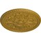 Ekena Millwork Bradford Ceiling Medallion (Fits Canopies up to 6 5/8"), Hand-Painted Pharaohs Gold, 32 5/8"OD x 2"P CM32BRPGS - alternate 3